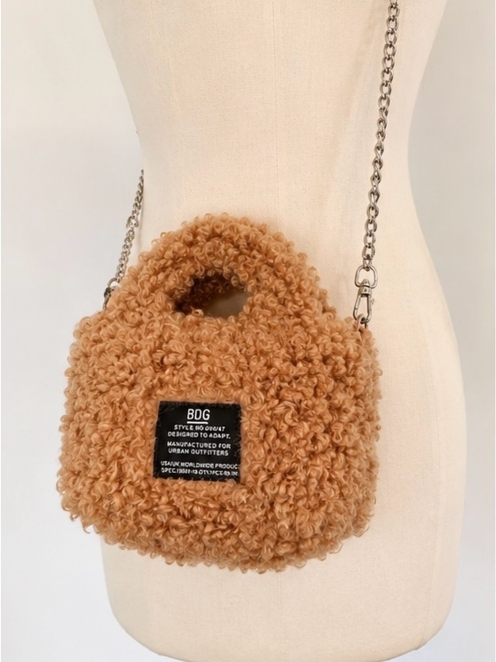 BDG Urban Outfitters Teddy Faux Shearling Mini Bag